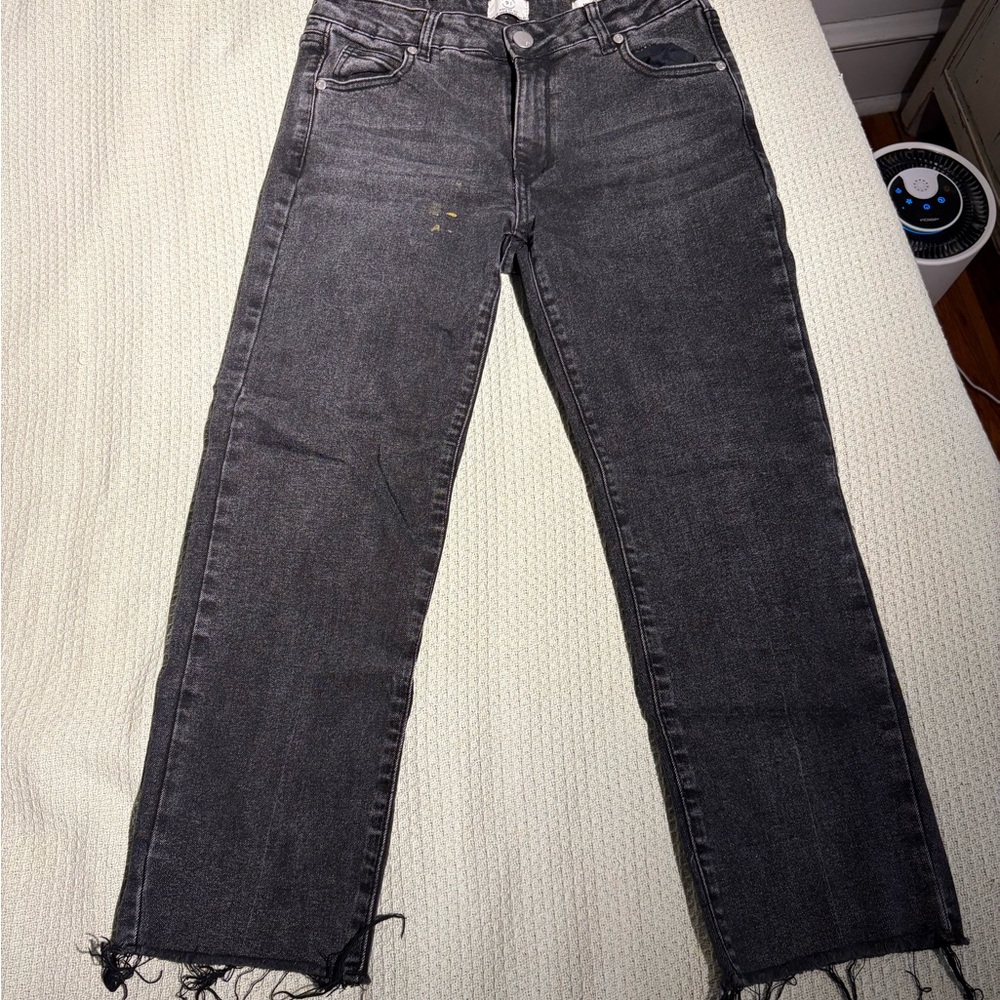 Cotton On Women's Dark Gray Straight Leg Jeans